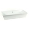 Rectangular White Ceramic Drop In or Vessel Sink